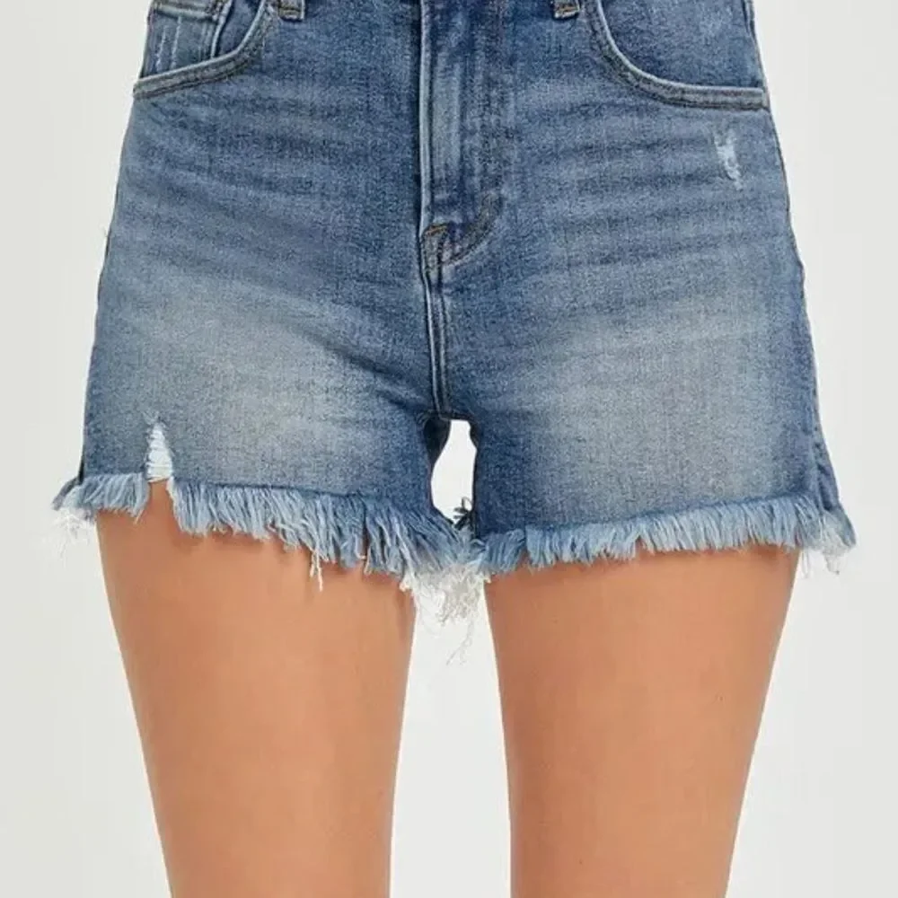 RISEN High Rise Side Slit Shorts